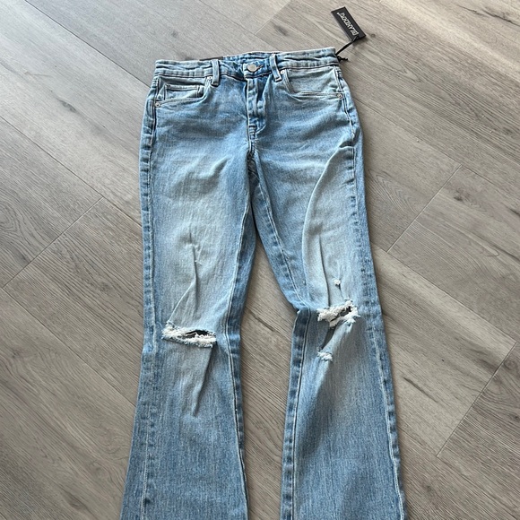 Blank NYC womens The Hoyt No Thanks High-Rise Mini Flare Jean, 25, Blue - Picture 2 of 9